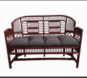 Brighton Bamboo & Cane Settee – excellent condition-delivery