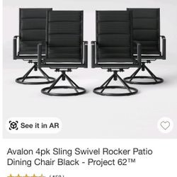 Patio Dining Chairs 4pk