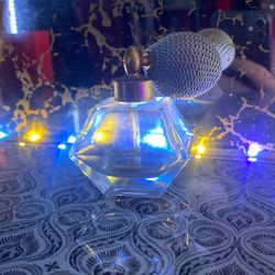 vintage glass perfume atomizer bottle,