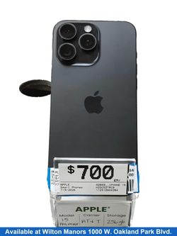 Apple A2849__iphone 15 Pro Max 256 Gb Black Smart Phone