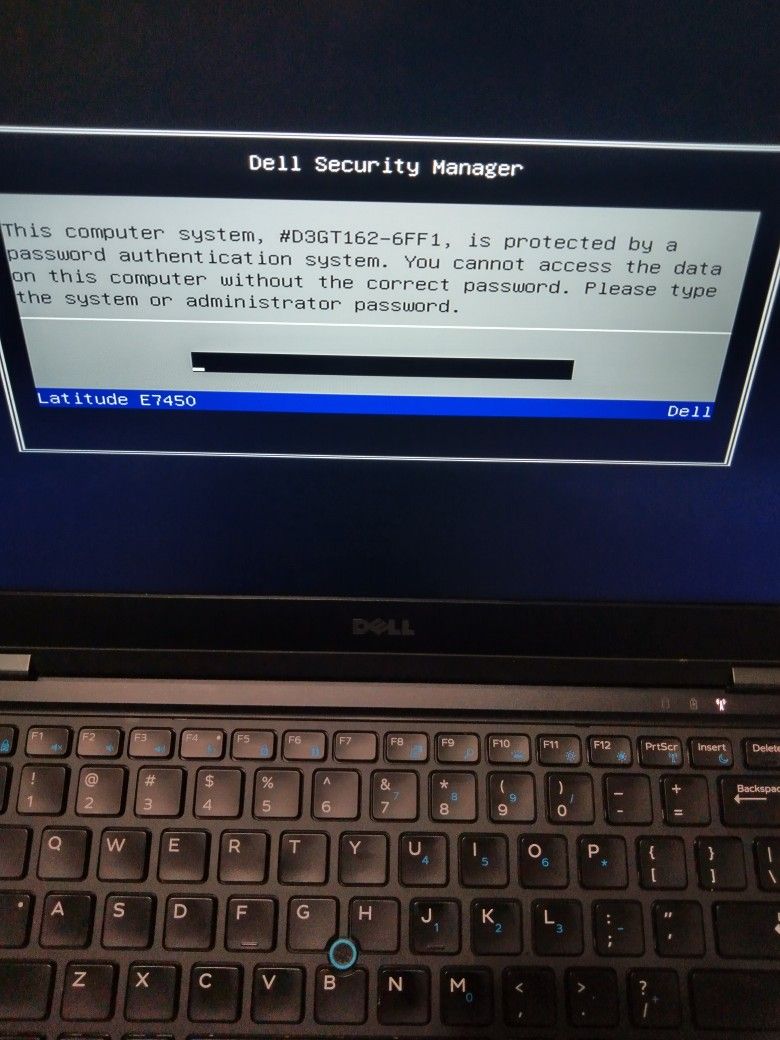Dell Latitude E7450 i5 For Repair Or Parts Needs System Password