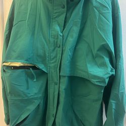 Vtg. Eddie Bauer Gore-Tex Waterproof Lined Hooded Vented Rain Jacket Women’s L