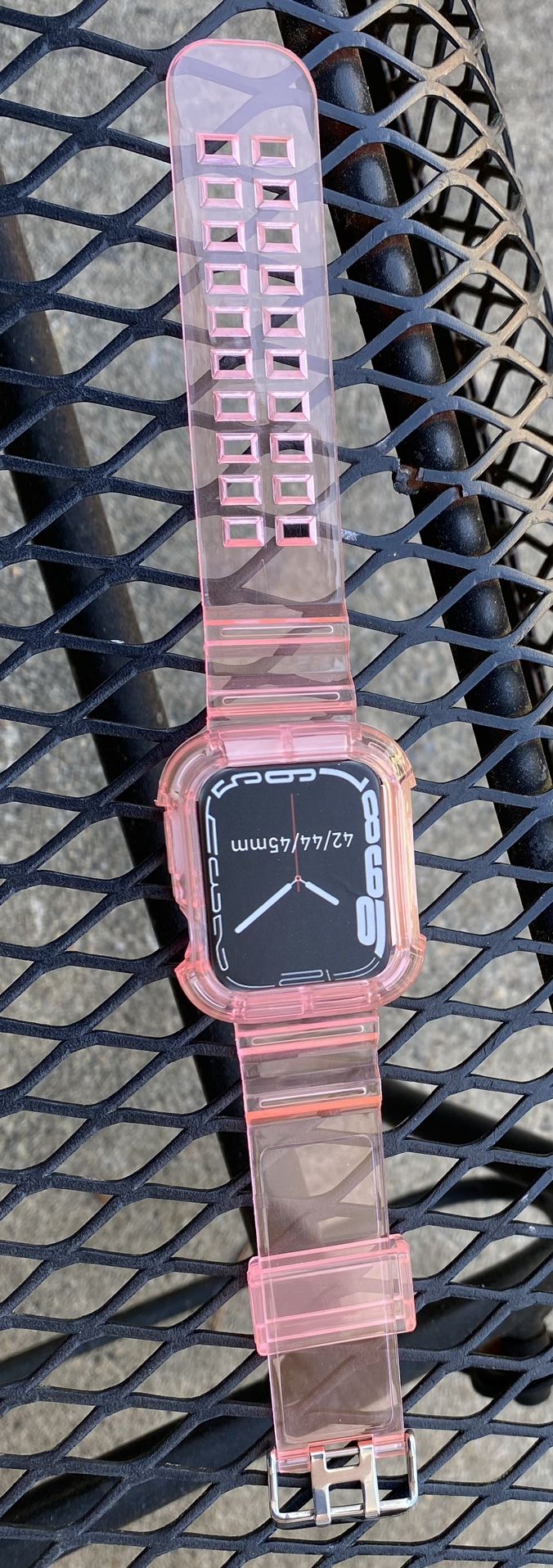Apple Watch Full Band Transparent Pink 45/44/42