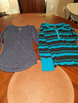 Young lady blouse justice size 12 in good condition both for $$6
