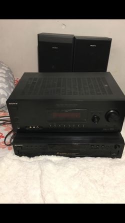 Digital audio and video control center with 5 cd changer Sony speakers
