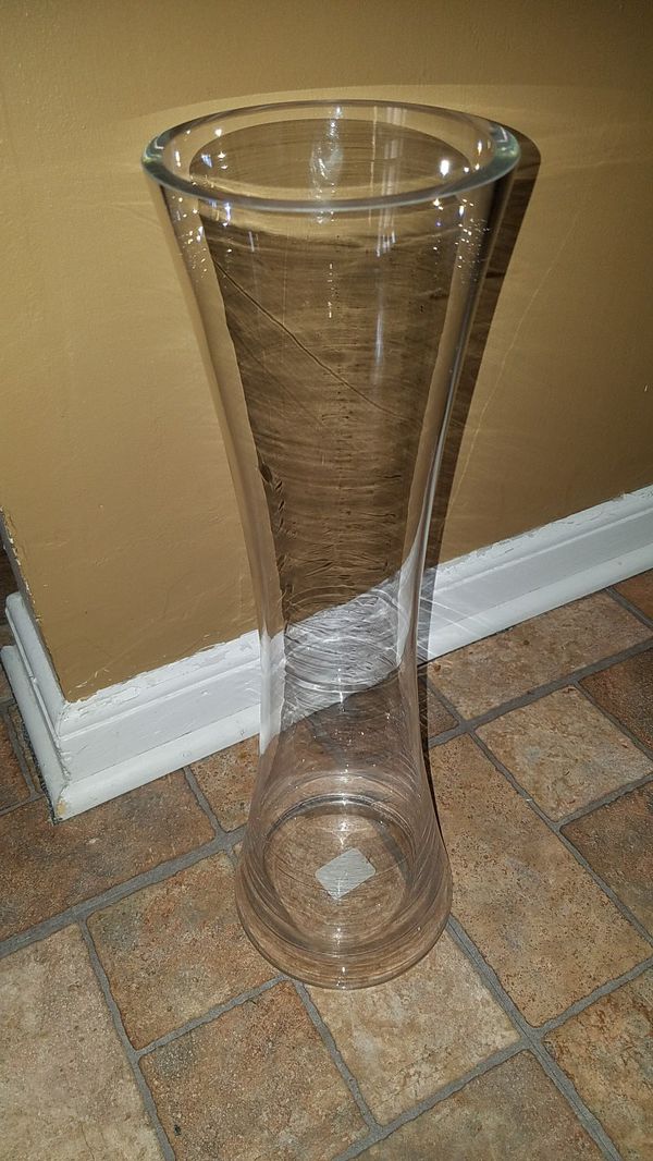 Handcrafted Mouthblown Tall Clear Glass Floor Vase Lsa Intl Poland 17