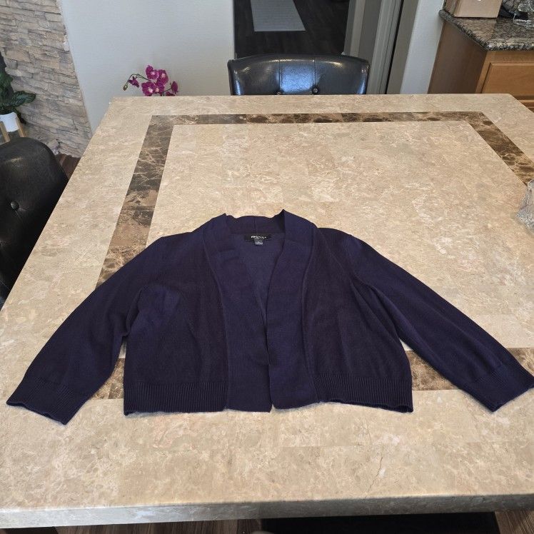 Navy Blue Cardigan Size Large