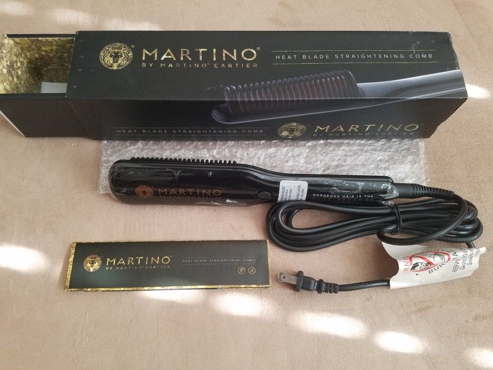Martino cartier heatblade straightening shop comb