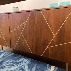 Auburn Wood Cabinet With Storage 