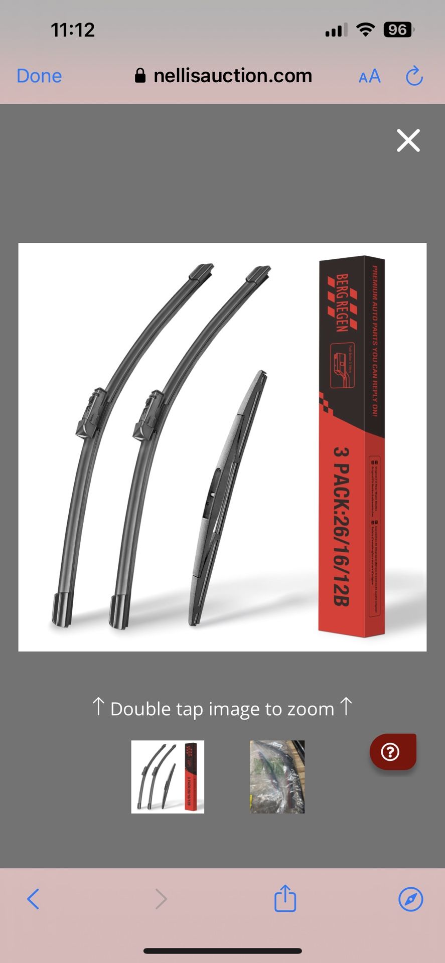 BERG REGEN® 3 Silicone Wiper Blades Replacement For Subaru Crosstrek Lmpreza 2023 2022 2021 2020 2019 2018 (Top Lock) 26"+16"+12" All-Season OEM Quali