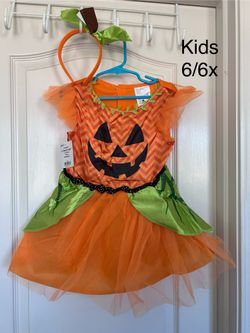 Pumpkin Girl Costume 6/6x