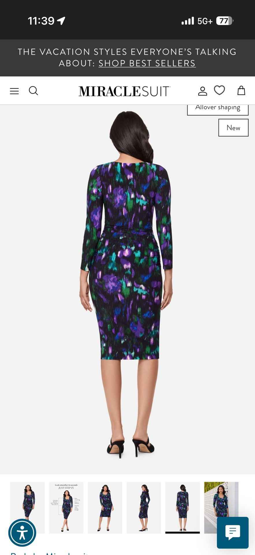 suri shaping dress in violetta by Miraclesuit