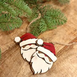 Santa Ornaments 