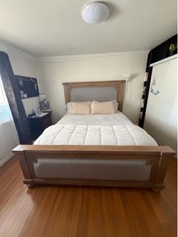 King frame bed with Mattress.