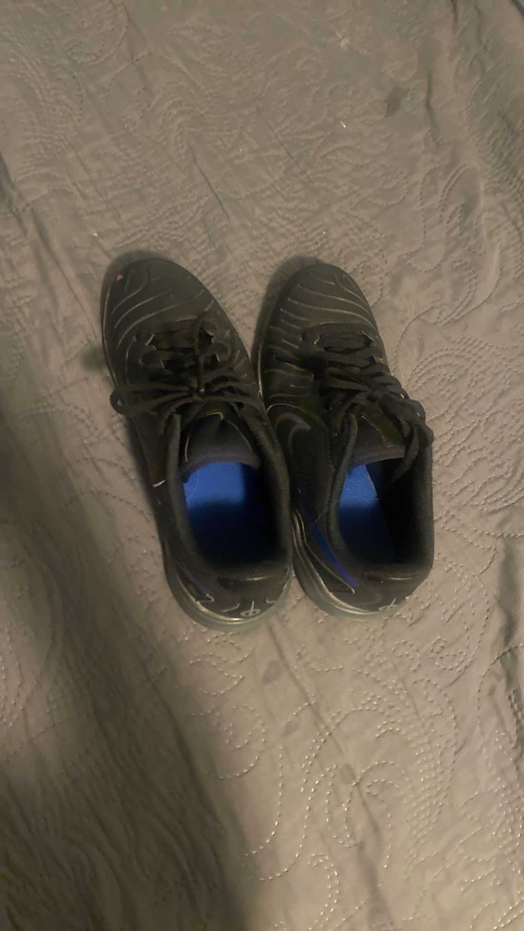 Blue, Grey, Black Nike Tiempos For Indoor Or Turf