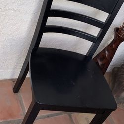 Solid Wood Black Chair World Market 