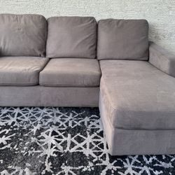 Taupe Sectional with Reversible Chaise (WILL DELIVER)