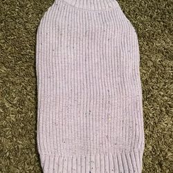 Medium purple dog sweater
