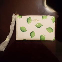Coach Lime Wristlet