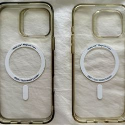 ESR HaloLock Magnetic Clear Case for iPhone 16 Pro Max (Used – Set of 2)