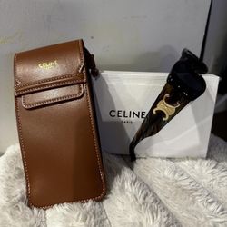 CELINE Women's Brown and Tan Sunglasses
