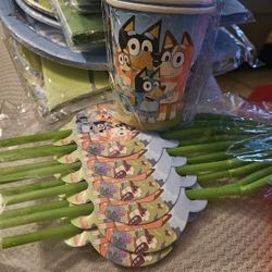 Bluey Bday Set Decorations 