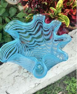 Vintage Makora Krosno Glass Vase Hand Blown