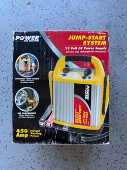 NEW Power On Board 450 Amp Jump Starter w/ Air Compressor – Never Used