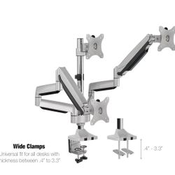 Three Monitor Handles 