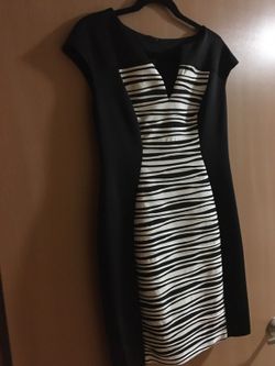 Black and white dress