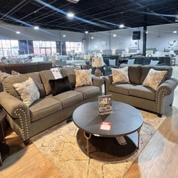 Brand New Ashley Sofa And Loveseat! Pay Just $39 Down With Free Local Delivery!