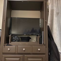 Large Wooden Armoire 