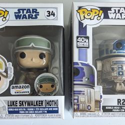 Funko Luke Skywalker Hoth and R2-D2 40th Empire 