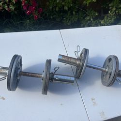 Solid steel Dumbbell set With Weights 