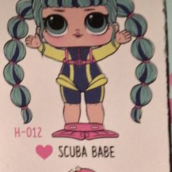 LOL surprise doll, hair vibes series, scuba babe! Ultra rare!