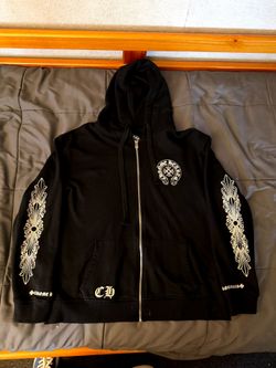 Chrome Hearts Black Zip-Up Hoodie