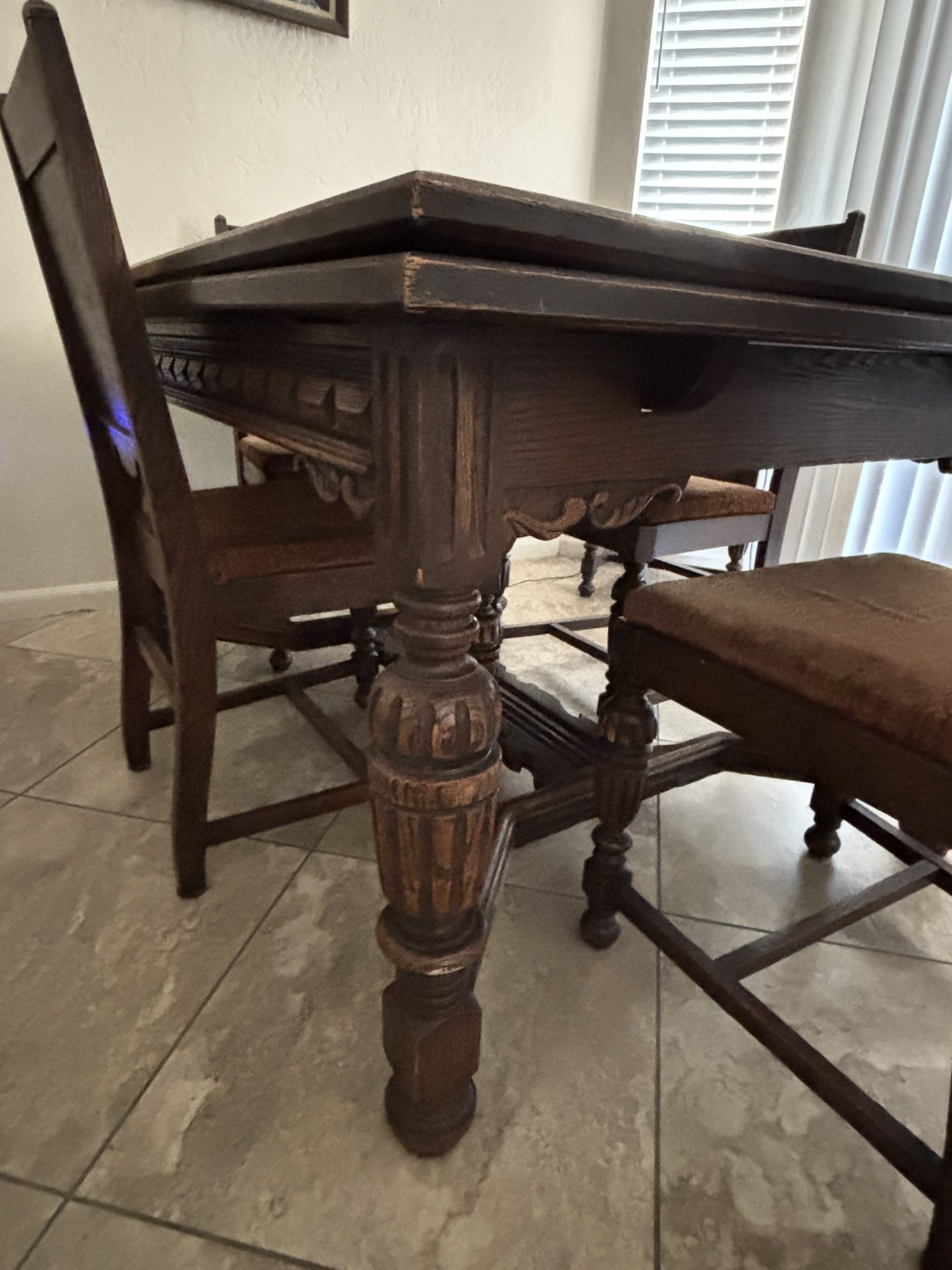 Dining Table - Antique Solid Wood
