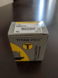 Titan pro motor run capacitor