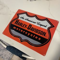 Harley Davidson Metal Sign