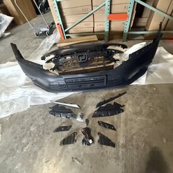 For 2022 2023 2024 2025 Honda Civic Complete Front Bumper Assembly with Grilles Fog Lights
