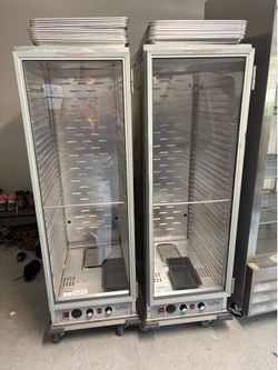 MainStreet Equipment CHP-1836I Insulated Heated Holding/Proofing Cabinets, Set of 2