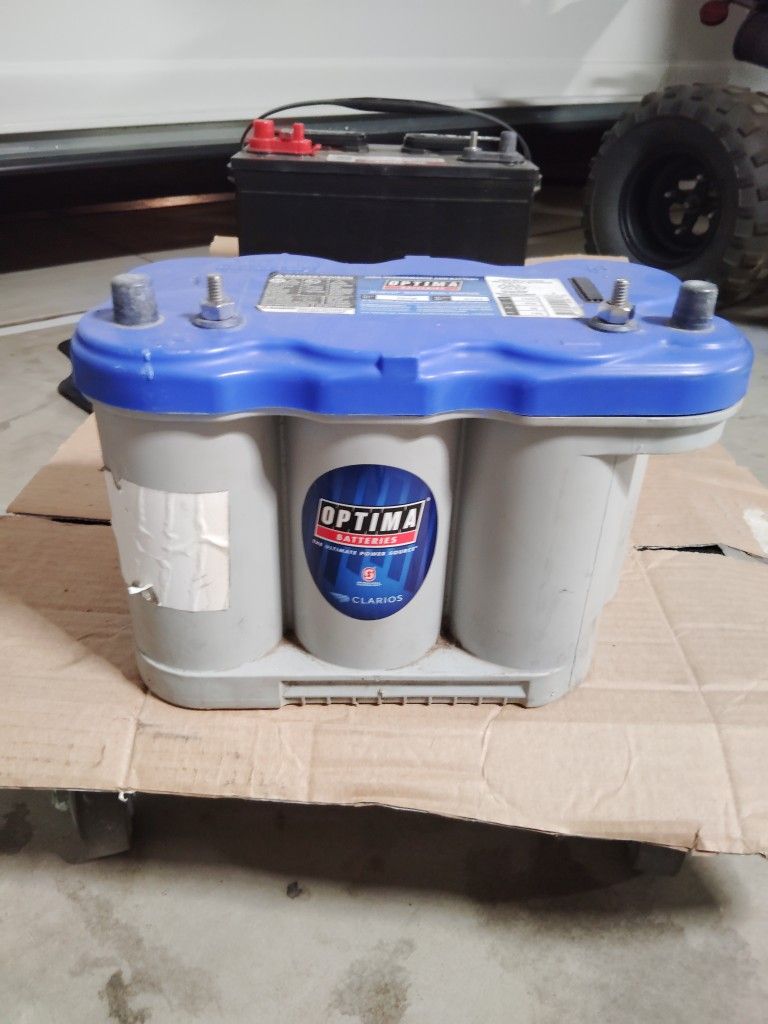 Two Brand New Marine/RV Batteries With Lifetime Warranty On Optima And A Duralast I Paid$ 600 For Both Do Yours For $300 Or Best Offer