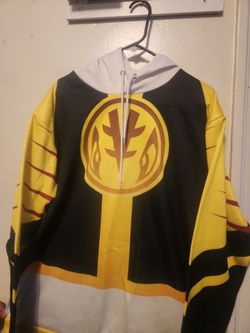 Power Rangers Yellow Ranger Graphic Hoodie Size XL