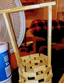 Jenga block wishing well not finshed