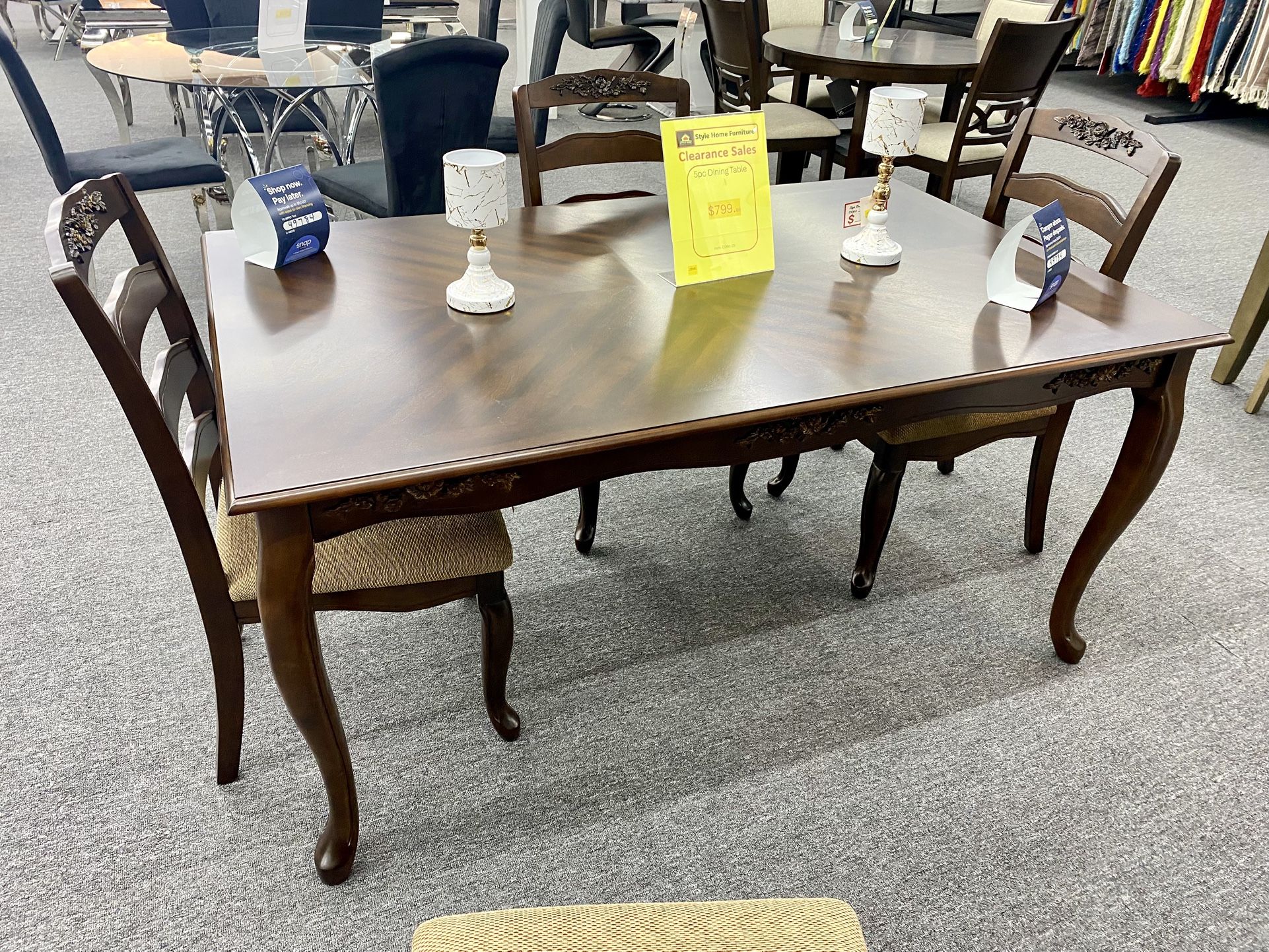 5pc Dinning Table Set $799