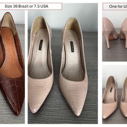 2 Shoes Size 7.5 US / 36 Brazilian