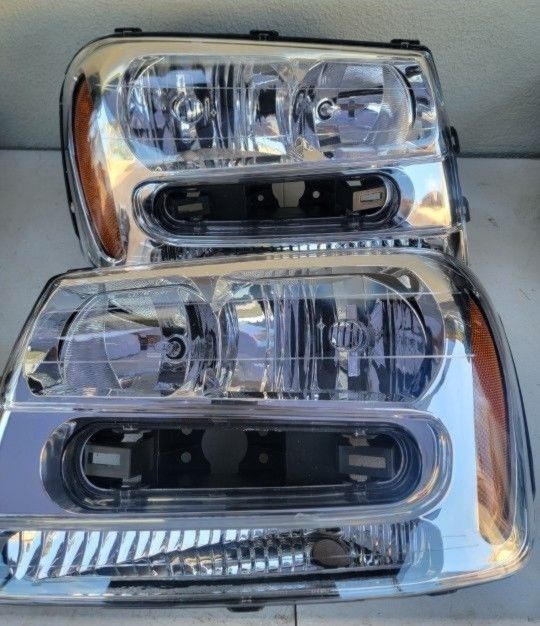 02-09 Chevrolet Trailblazer Headlights Luces Calaveras Micas Faros Focos Faroles Chevy
