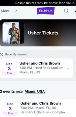 CHRISS BROWN & USHER TICKETS 🔥🔥