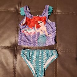 3T 2 piece Little Mermaid bathing suit
