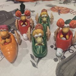Vintage Fraggle Rock McDonalds Happy Meal Toy Vegetable Cars 1988 Jim Henson McD.